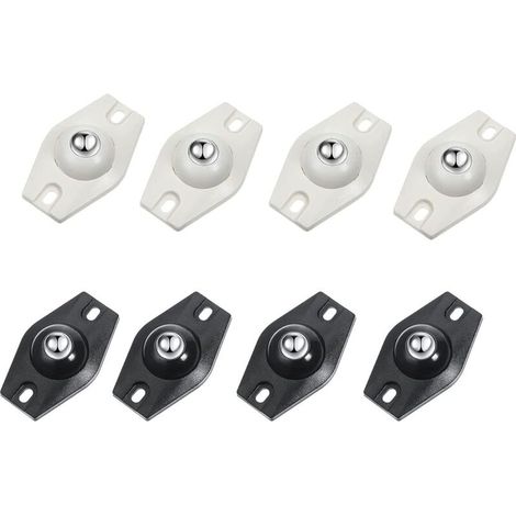 8 ruedas giratorias autoadhesivas de 360 grados, mini ruedas giratorias de acero, adecuadas para diversas cajas de almacenamiento, muebles pequeños y cubos de basura.