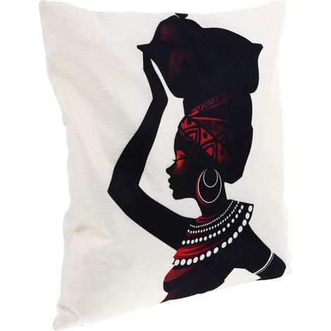 Sofakissenbezug Polyester Afrikanischer Ramie Ethno Design Mit Reißverschluss Für (1/5)
