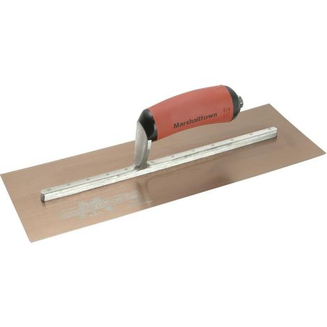 Marshalltown MPB145GSD Pre-Worn PermaShape® Finishing Gold S/S Trowel DuraSoft® 14 x 5in M/TMPB145GSD (1/3)