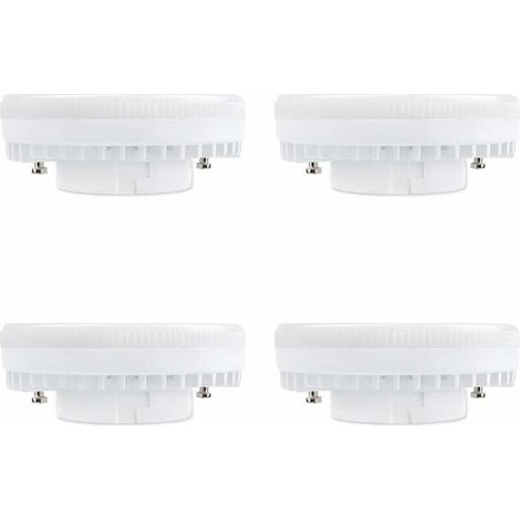 Spot LED GX53 9W Blanc Chaud 3000K, 900LM, AC 230V, Equivalent CFL GX53 15-18W, 120° Ampoule Réflecteur LED GX53 pour Meuble Cuisine/Armoire, non-dimmable, lot de 4 [Classe énergétique A+] (1/5)