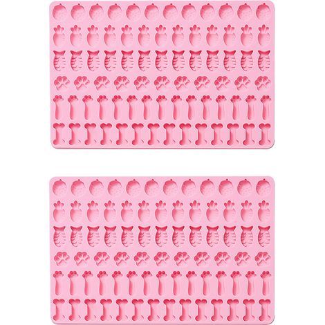 Moule en Silicone Alimentaire, Lot de 2 Roses - Pour Chocolat, Bonbons et Glaçons, Flexible et Réutilisable (1/5)
