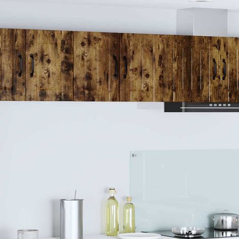 Wall Cabinet LUCCA 2 pcs Smoked Oak 30 x 31 x 40 cm vidaXL