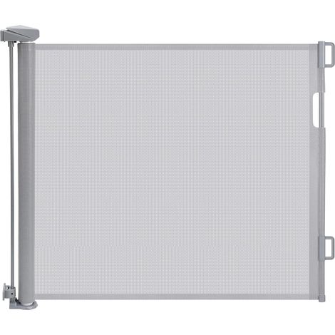 Barrière de Protection d'escalier Extensible pour bébé, Extensible jusqu'à 150 cm de Large, Grille de Protection pour escaliers, Portes, couloirs, intérieur et extérieur (1/5)