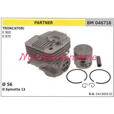 Cilindro pistone segmenti PARTNER motore troncatore K 960 970 544965603