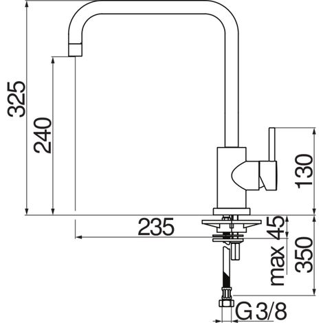 Nobili Spültisch-Einhandbatterie Serie Live LV00134CR  Verchromt - Messing (1/2)