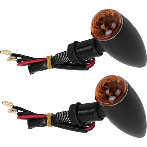 Feux clignotants moto étanches, indicateurs de direction noirs, accessoires de modification pour motocyclette (1/5)
