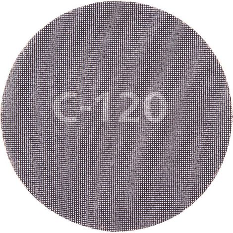 Discos de lijar autoadherentes de rejilla de carburo ø225 mm, grano 120, 5 uds (1/4)
