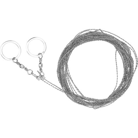 Scie à chantourner portable d'extérieur avec fil d'acier de 10 m, scie universelle en acier inoxydable pour la survie en milieu sauvage (1/5)