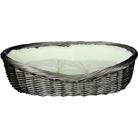 Korb mit Bezug & Kissen 60 cm grau