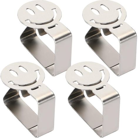 Packung Tischdeckenklammern, niedliche Tischdeckenhalter aus Edelstahl, Tischdecken- und Rockklammern, Picknicktischklammern für die Küche (1/5)