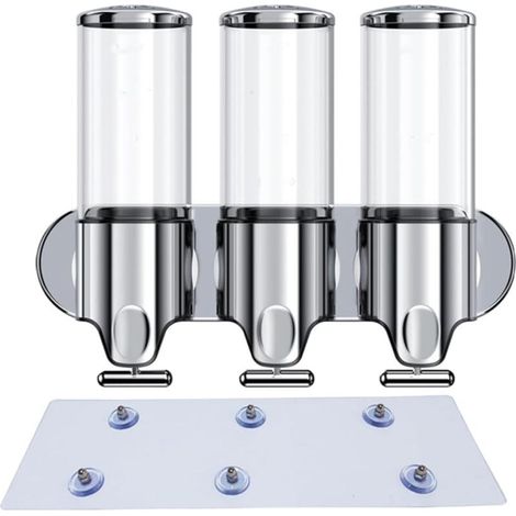 Wandseifenspender, 1500 ml – aus ABS und Edelstahl – geeignet für Badezimmer und Küchen. (1/5)