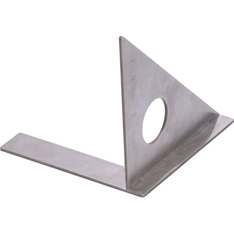 Équerre combinée 90°/45° en acier inoxydable, outil de marquage menuiserie, règle d'angle droit, gabarit de mesure avec graduation, équipement de traçage pour charpentier (1/5)
