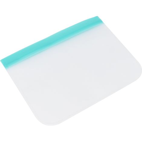Sachet de conservation alimentaire PEVA givré translucide pour fruits et légumes, fermeture hermétique, cuisine domestique, vert, 23x17cm, lot de 1 (1/5)