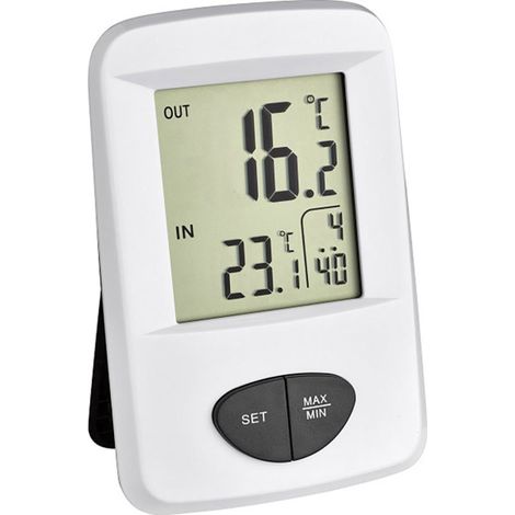 TFA Dostmann Base Funk-Thermometer Weiß 30.3061.02