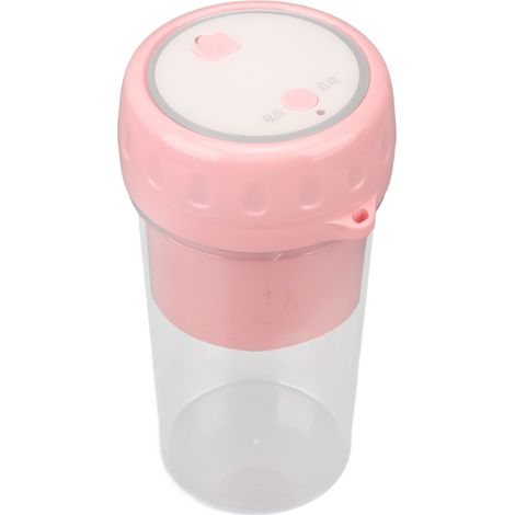 Entsafterbecher aus ABS und PS, tragbar, multifunktional, mit USB-Ladefunktion, Fruchtmixer für Zuhause und Büro, Pink (1/5)