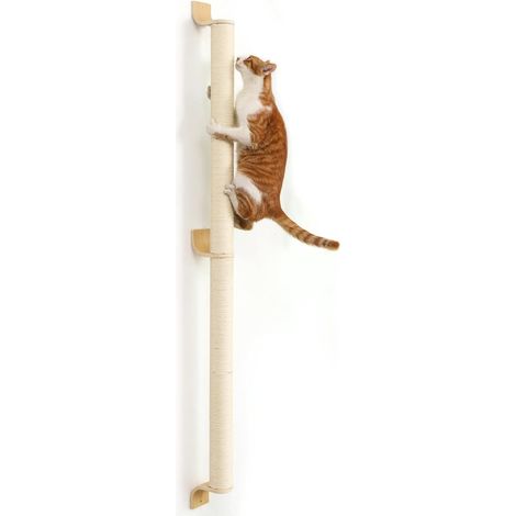 Griffoir pour Chat, 152 cm Grattoir Mural pour Chaton, Arbre à Gratter en Sisal Robuste d'Intérieur (1/5)
