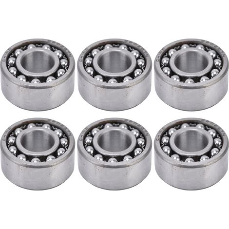 6 Stück selbstausrichtende Kugellager, zweireihig, radial gelagert, Zubehör für mechanische Ausrüstung 2202 (1/5)