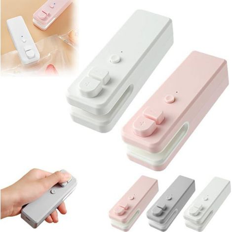 Scelleuse De Sacs - 2 En 1 Scelle Et Coupe - Batterie Rechargeable USB - Pour Snacks Et Aliments - 1 Pièce (1/5)