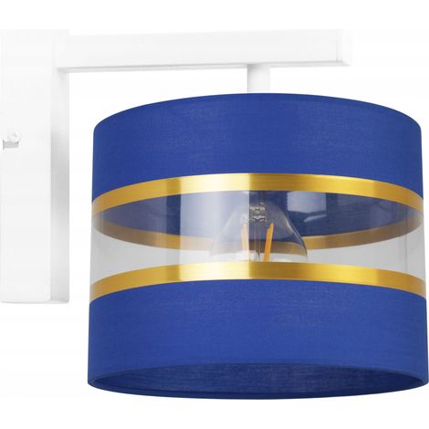 LÁMPARA DE PARED CUADRADA, ELEGANTE PANTALLA DORADA, 20 CM (1/5)
