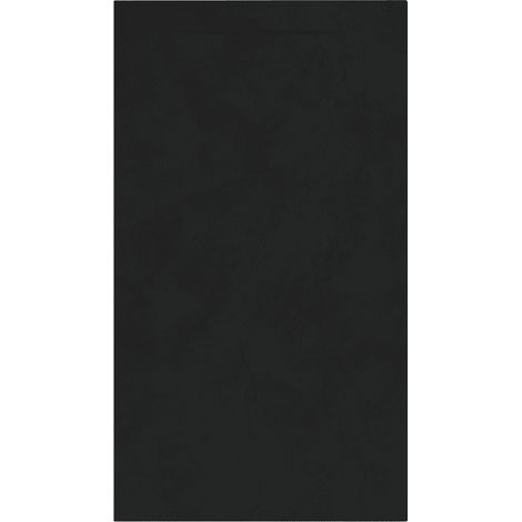 Mineralguss-Duschwanne extra flach Spachteloptik KORAL schwarz 100x100 cm Auslaufschutz in Farbe