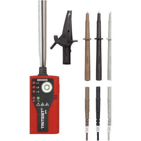 Benning TRITEST pro indicador rojo CAT III 300 V