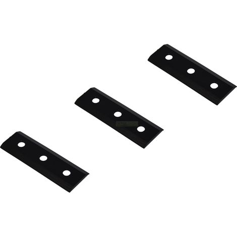 3 X 8,5 CM lame de broyeur / déchiqueteur à bois pour LESCHA ZAK Junior 2700, 3500, 52534, 56787, 52645