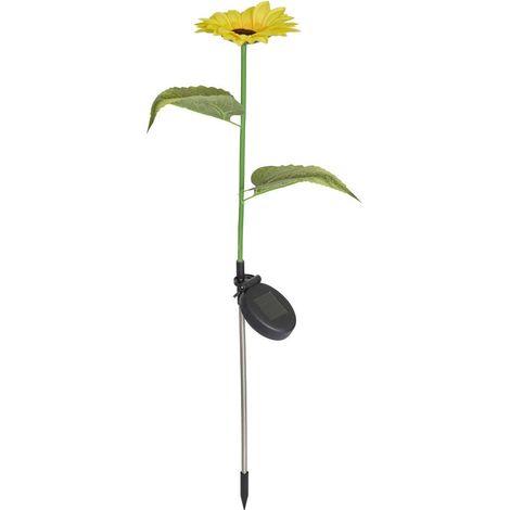 Balise d'extérieur solaire Fleur H75cm blanc - Atmosphera créateur d'intérieur (1/5)