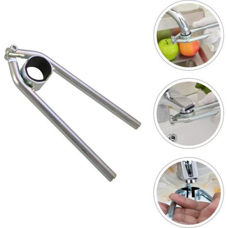 Aerator wrench, non-slip removal and installation tool for kitchen sinks, washbasins and faucets, spout loosener (1/5)