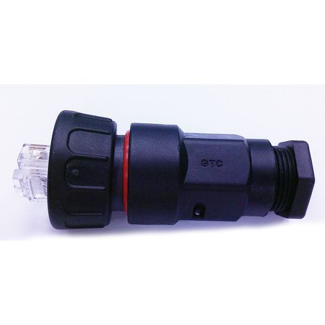 Connecteur RJ45 RS PRO Mâle, Blindé Montage sur câble, ports Droit ( Prix pour 1 ) (1/3)