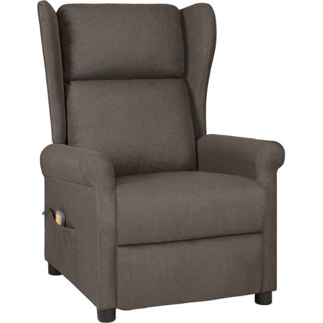 Massagesessel Braun Stoff