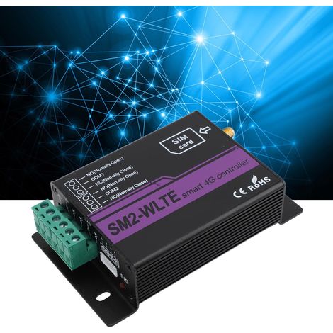 Contrôleur SMS 4G SM2 WLTE EA 2 Relay avec Connexion APP WEB Temperature Humidité Alarm SMS (1/4)