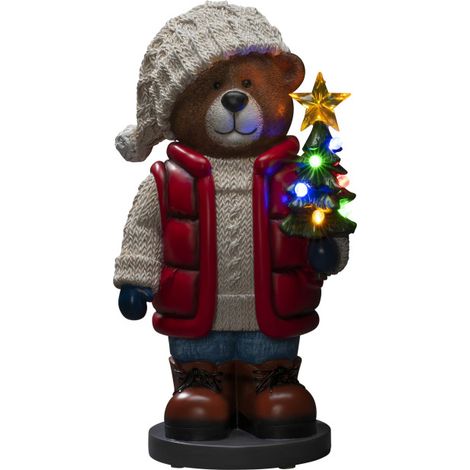 Konstsmide LED Teddybär 8 bunte Dioden mit Timer (1/3)