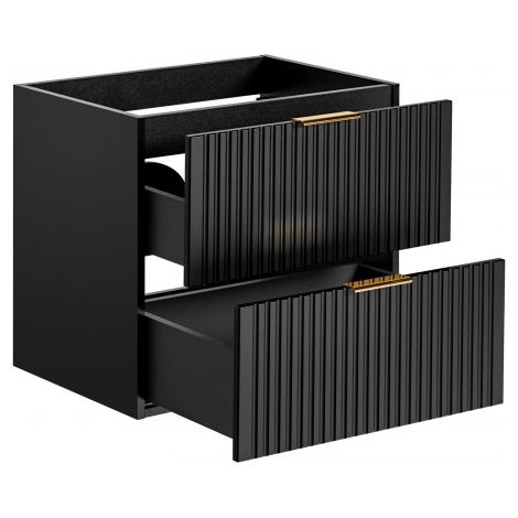 Meuble sous-vasque 60cm Adriel Noir (1/5)