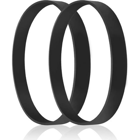2 x Courroie d'aspirateur, compatible Hoover Power Dash FH50700 FH50710 FH50702, caoutchouc écologique, noir (1/5)