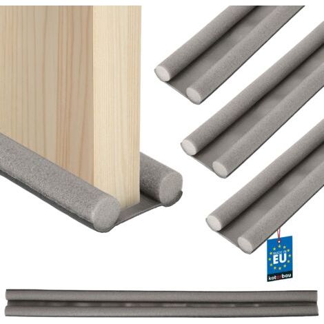 3 pcs Boudin De Porte Isolant - Polyéthylène Mousse - 95 cm - Gris - Découpable - 30 mm - Bas de Porte Anti Courant d'air - Protection Acoustique-NANOTEH (1/5)