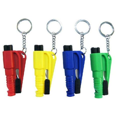 Ensoleille – Outil de sécurité pour voiture – Brise-vitre et coupe-ceinture – Design compact et léger – Matériau plastique durable (1/5)