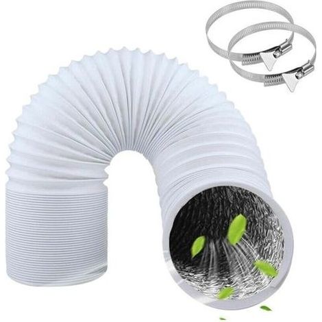 Hose of better Diameter of 150 mm Length 6 m Gaine Ventilation in Aluminum Hose of better of air of Tightening in Steel for Conditioning Dehumidifier Puller (1/5)