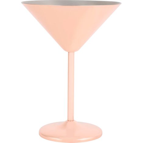 Verre À Martini En Acier Inoxydable Plaqué Cuivre Pour Cocktail Et Vin - Design Élégant - Usage Domestique Et Bar - Lot De 1 (1/5)