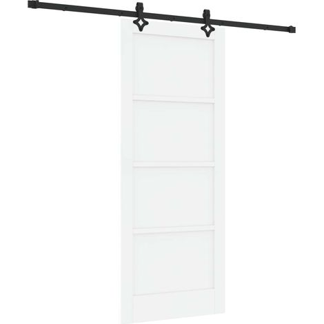 Maison Exclusive - Schiebetür ORKDAL Weiß 83 x 202 cm Massives Ki