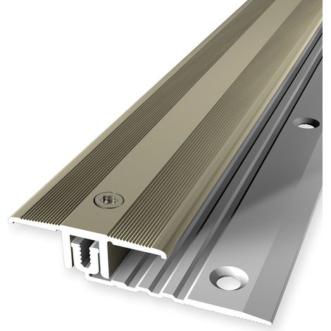 PROVISTON Übergangsprofil Laminatausgleich Breite: 34 mm Höhenausgleich: 6.5 - 16 mm Länge: 900 mm Aluminiumprofil Sand 1 Stück (1/5)