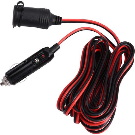 Prise femelle allume-cigare 16 AWG pour véhicules et navires, rallonge de 6 m pour utilisation sur véhicule (1/5)