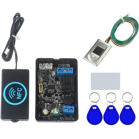 Contrôleur d'accès par empreinte digitale, module de relais de commande de serrure électrique NFC, interrupteur de proximité pour carte à puce S2, empreinte digitale et NFC S2 (1/5)