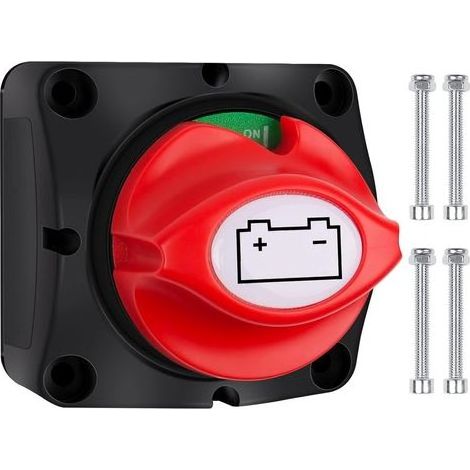 12V/24V/48V Batterietrennschalter, Ein-/Ausschalter, 200A Hauptschalter für Yacht, Boot, LKW, Bus, Auto, Motorrad (1/5)