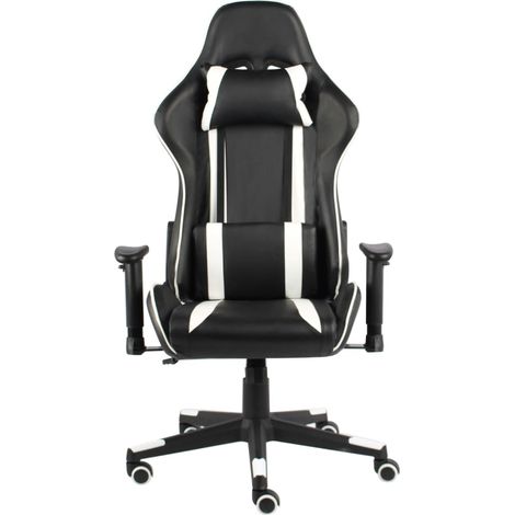 Maison Exclusive - Sedia da Gaming Girevole Bianca in PVC