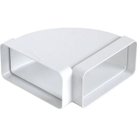 CURVA ORIZZONTALE IN ABS PER TUBO RETTANGOLARE mm 120x60