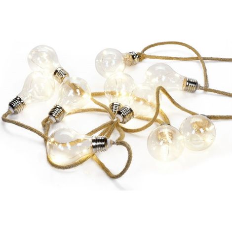 Ghirlanda a batteria 10 lampadine con 3 LED 2,55 m (1/5)