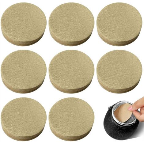 NALOOKAMIC Filtre à café en papier pour machine à café, filtre à main pour gobelet d'égouttage-64mm, 100pcs (1/5)