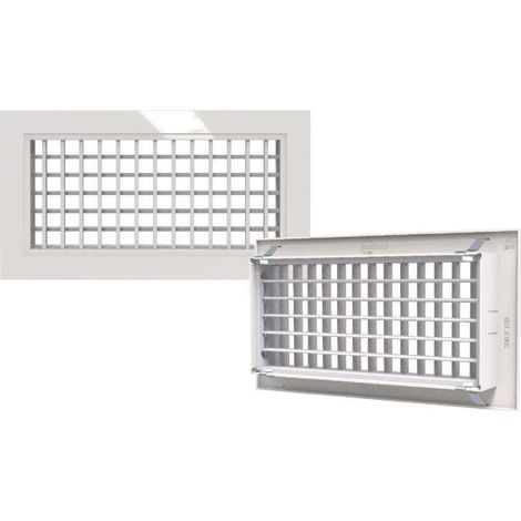 Bocchetta mandata ripresa aria abs bianco anticondensa 300x100 mm tecnosystemi pwd100016