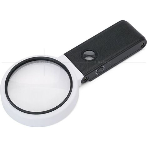 Bardusch-Grande loupe 4.35in 3.5X 25X avec lumière et Support, loupe Lumineuse LED Portable Debout, loupe de Lecture Pliante avec pour Les Seniors Lire, Point de Croix, Carte, Bijoux (1/4)