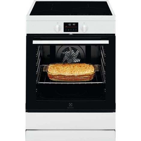 Electrolux – Cuisinière induction 3 foyers – Chaleur tournante pulsée – Classe énergétique A+ – Volume 73L – Énergie de la plaque : induction